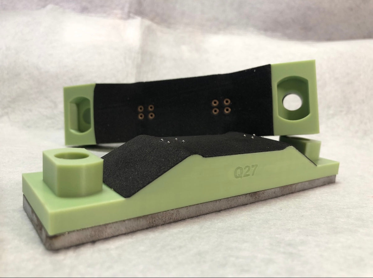 Fingerboard Mold Set with Steel Top and Bottom Plates (Shallow Concave)