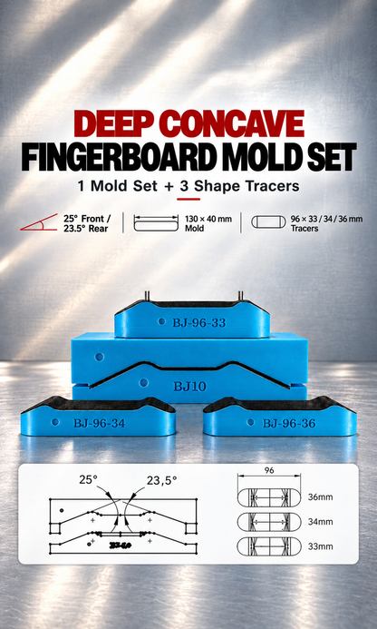 Fingerboard Mold Kit (Deep Concave)