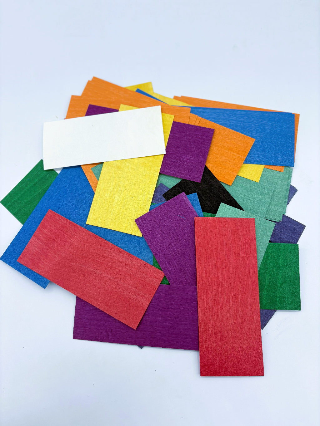 Dyed Maple Veneer Sheets for Fingerboard Deck Making (10 colors, 100+plies)