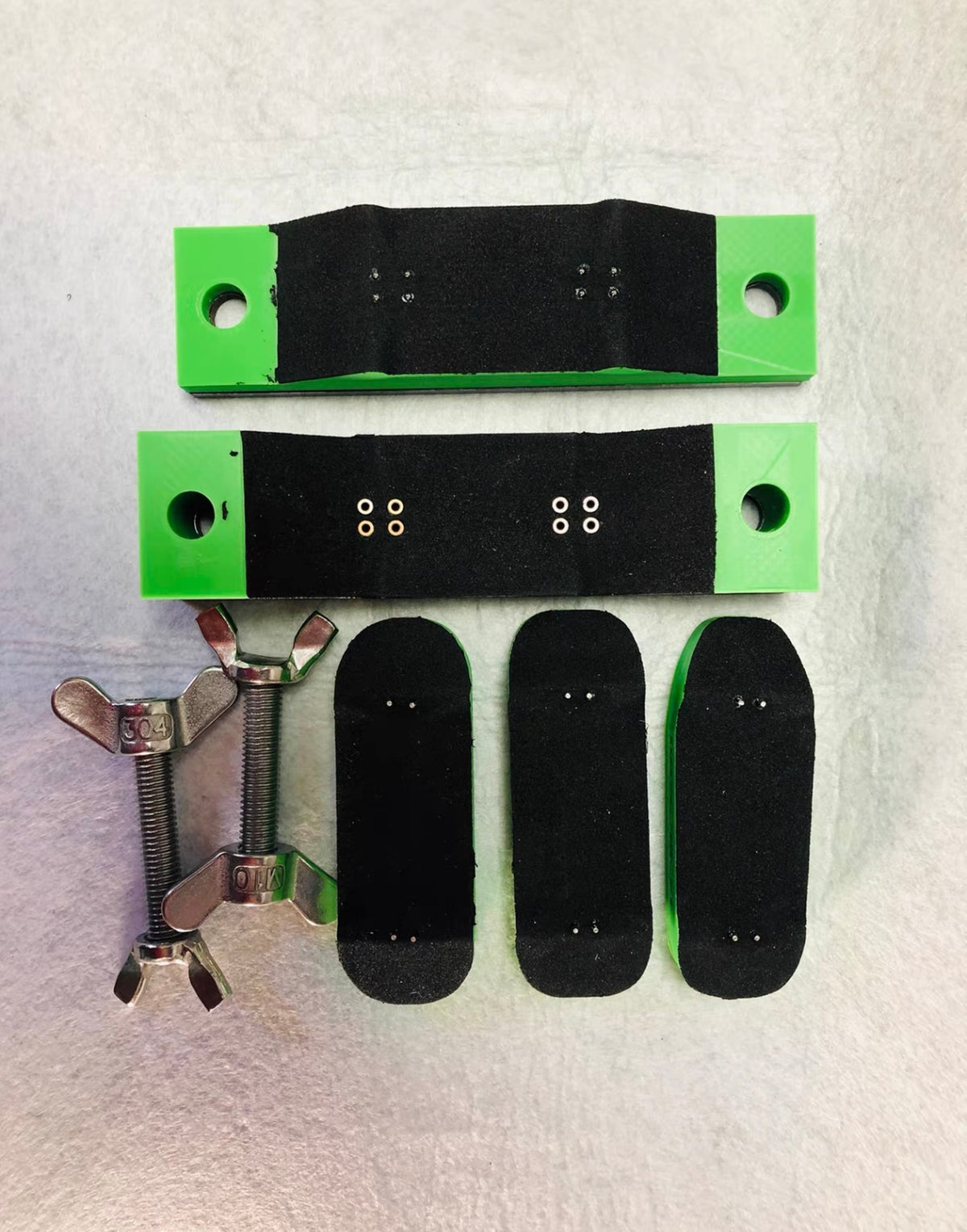 Fingerboard Mold Set with Steel Top and Bottom Plates (Deep Concave)