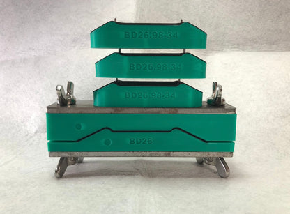Fingerboard Mold Set with Steel Top and Bottom Plates (Deep Concave)