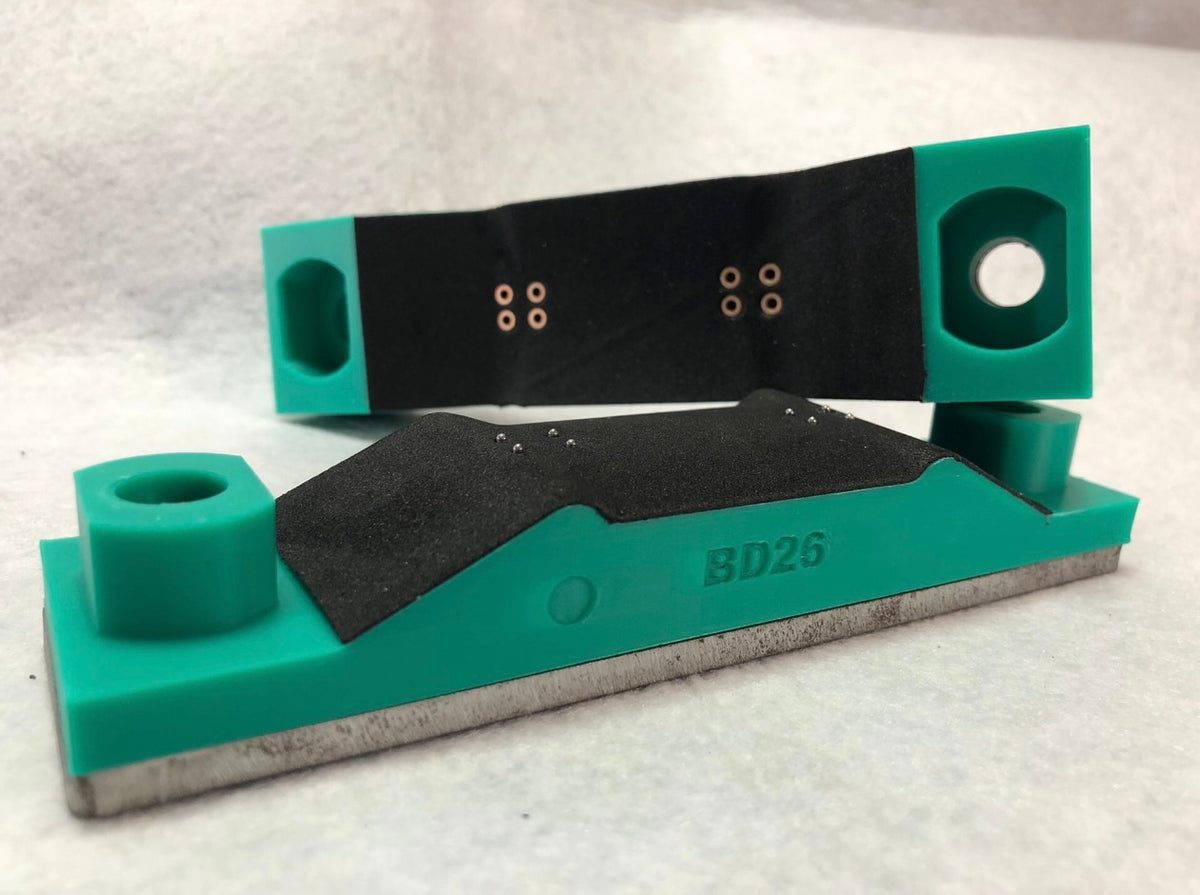 Fingerboard Mold Set with Steel Top and Bottom Plates (Deep Concave)