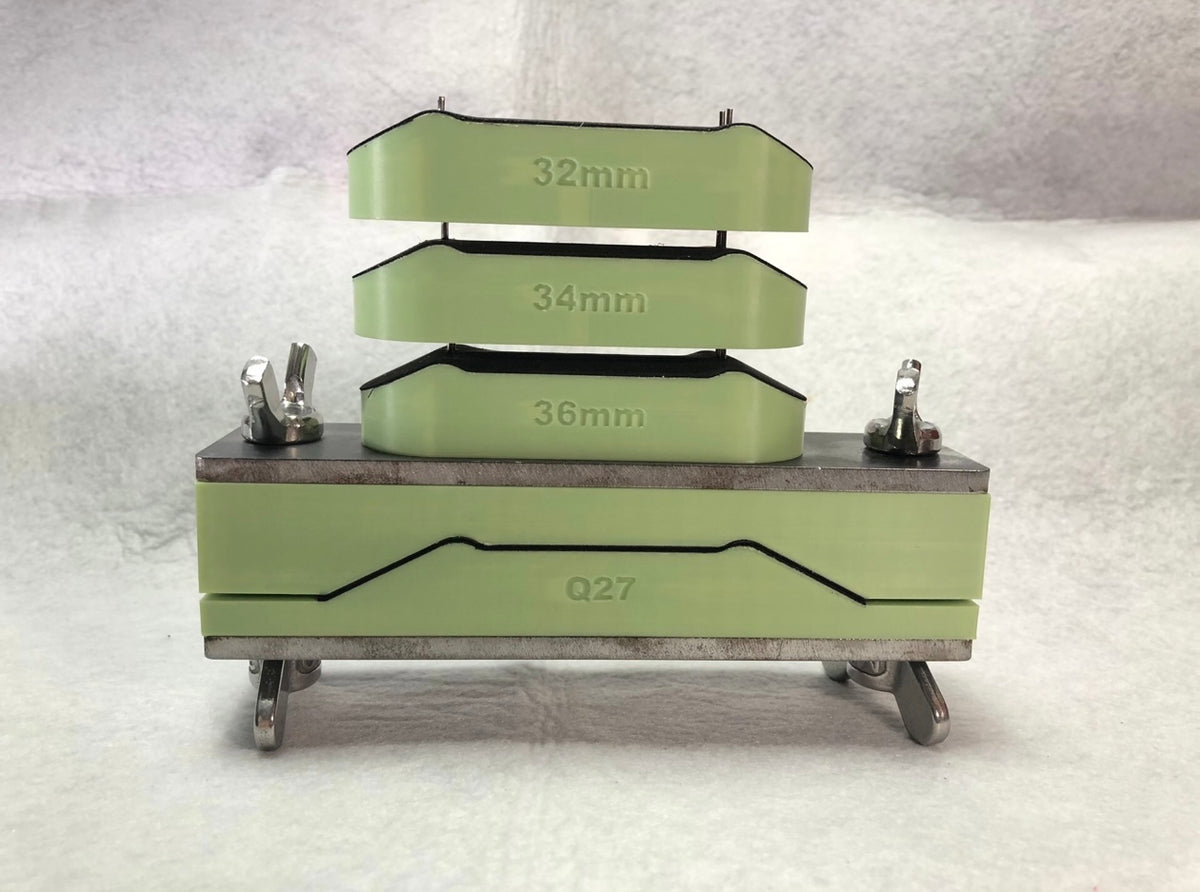 Fingerboard Mold Set with Steel Top and Bottom Plates (Shallow Concave)
